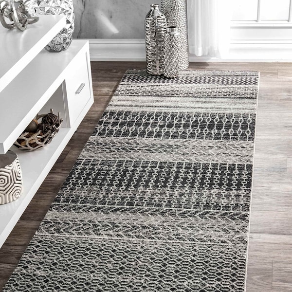 Nuloom Nova Bohemian Striped Area Rug 2ft 8in x 8ft RZBD65A-2808 - main